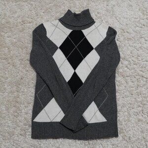 Old Navy Black & Gray Turtleneck Size Small